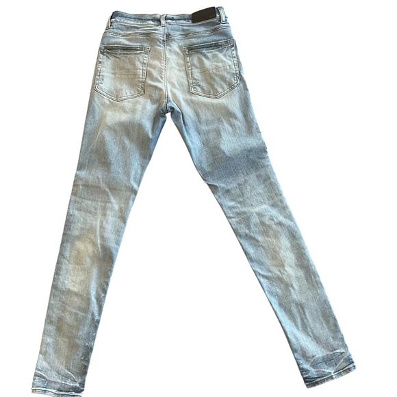AMIRI: Men's Slim Fit Tie Dye Art Patch Jeans - 30 - Picture 7 of 7